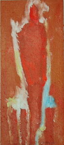 Montag 11.05 Uhr, oil on canvas, 60 x 26 cm