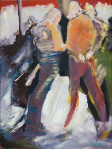 Gleis 42, oil on canvas, 80 x 60 cm