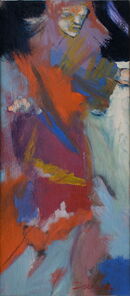 Montag 4.35 Uhr, oil on canvas, 60 x 26 cm