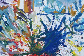 Pilbowbild 260914_a, acryl & oil on canvas, 80 x 120 cm, Fassung 1, nach dem Event