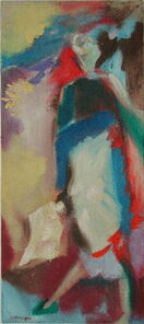 Montag 10.25 Uhr, oil on canvas, 60 x 26 cm