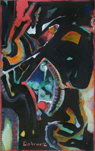 Bürotag 200414, oil on canvas, 80 x 50 cm