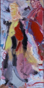 Linie 78.7, oil on canvas, 40 x 20 cm