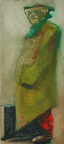 Montag 11.55 Uhr, oil on canvas, 60 x 26 cm
