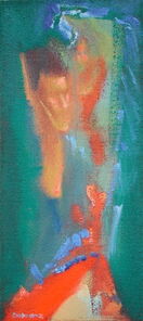Montag 13.20 Uhr, oil on canvas, 60 x 26 cm
