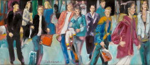 Neapel 4, oil on Canvas, 30 x 70 cm