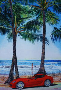 Beach 2, oil on canvas, 180 x 120 cm