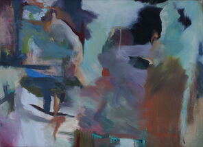 Gleis 62, oil on canvas, 65 x 90 cm