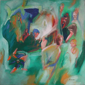 Hofuf 1, oil on Canvas, 120 x 120 cm