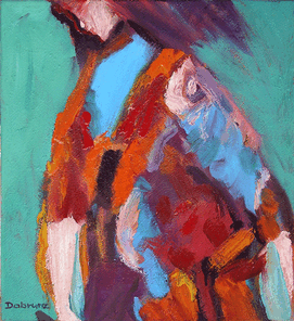 Linie 6.5, oil on canvas, 40 x 36 cm