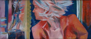 Athen 3, oil on Canvas, 30 x 70 cm