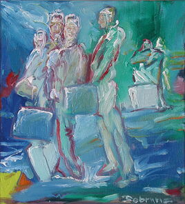 Paderborn 1, oil on Canvas, 53 x 49 cm