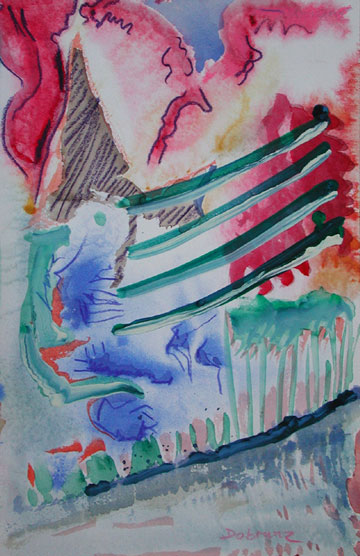 Es verläuft wie geplant, Mischtechnik auf Papier