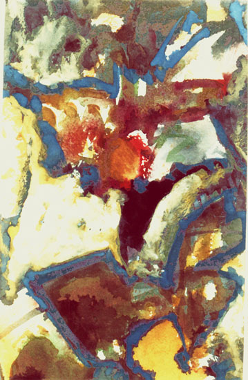 Freyjas Gesang, Mischtechnik auf Papier