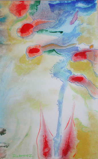 Nicht Götter durften sie berühren, Mischtechnik auf Papier