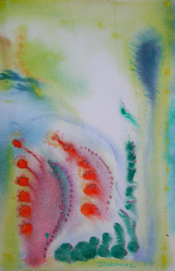 Strahlende Liebe jubelnder Tod, Mischtechnik auf Papier