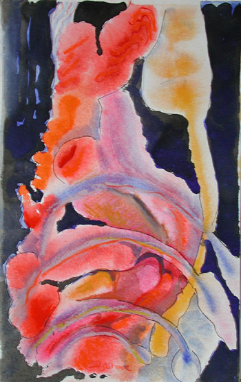 Mit der Hilfe des Helmes, Mischtechnik auf Papier