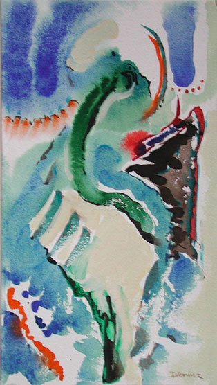 Tochter der Notwendigkeit , Mischtechnik auf Papier