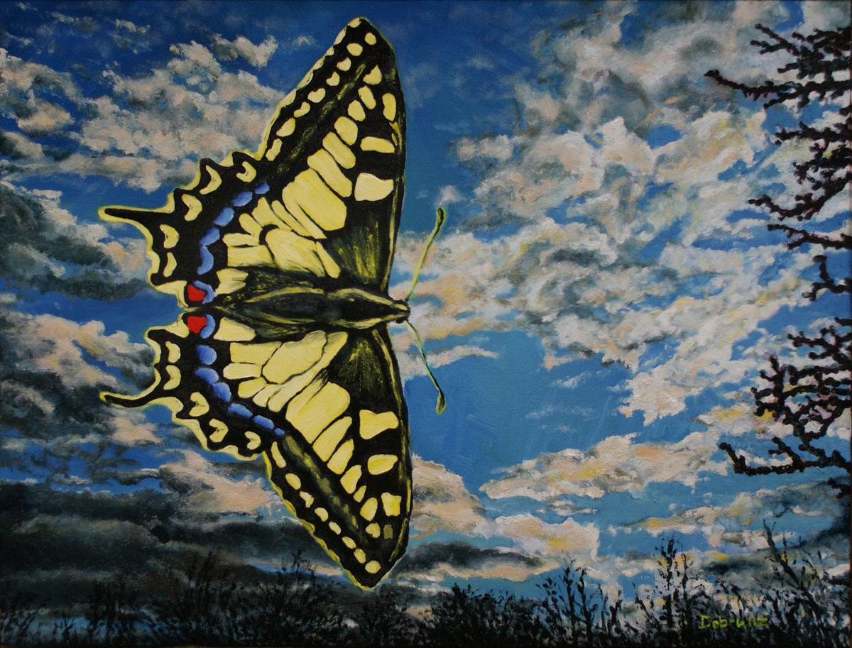 Machaon 1901, gemalt mit Ölfarben